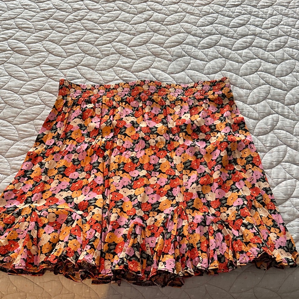 Floral Women's Skirt: LOFT Size Large